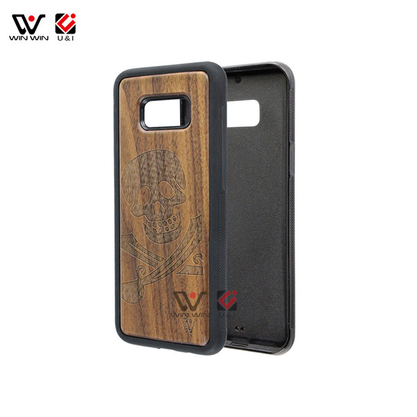 Free Sample Phone Case Wood for iPhone 7 Blank Wooden Case Phone Cover Hard PC Bumper for iPhone 8