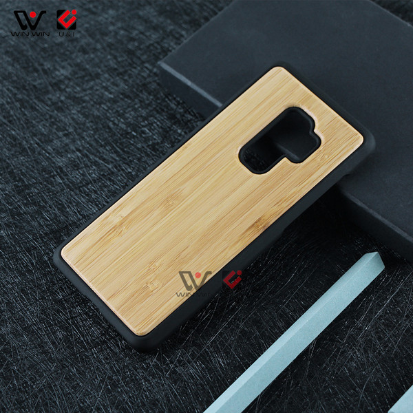 Wholesale Blank Wood Engraving Custom Logo Wood Back Cover Case For Samsung S8 S9 Plus Note9