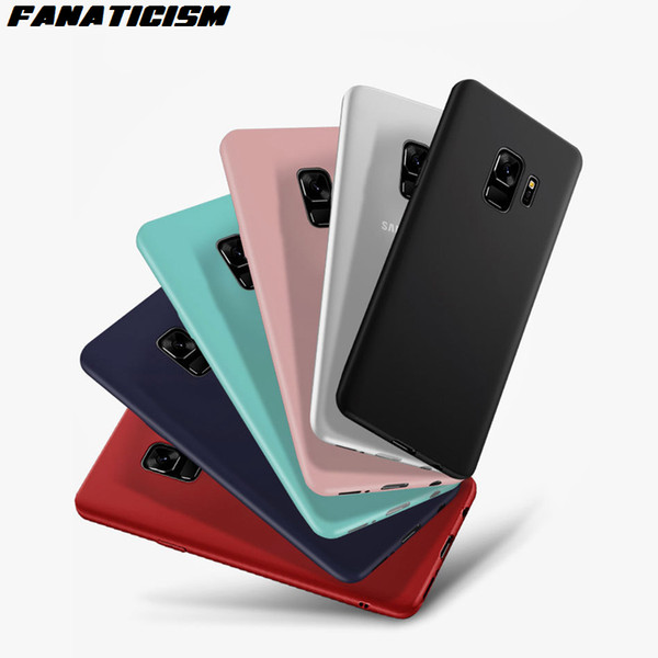 Fanaticism Candy Color Matte Soft TPU Silicone Phone Cover For Samsung S7 edge S8 S9 S10 plus S10e Note8 9 M10 M20 Case