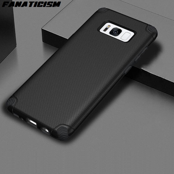 Fanaticism Adsorption Magnetic Suction Hard PC + Soft TPU Armor Phone Cases For Samsung S8 S9 Plus Shockproof Soft Silicone Cover