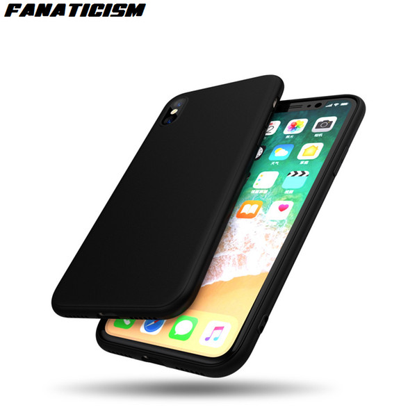 Fanaticism 1.2mm Soft TPU Silicone Case For iphone X XR XS Max 6 7 8 Plus Samsung Anti-fingerprint Anti-knock Matte Cover 50pcs