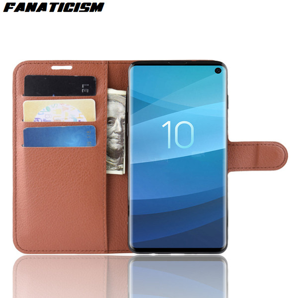 Fanaticism Luxury Leather Stand Wallet Flip Cover For Samsung S10 S10e S9 S8 S7 S6 Edge Plus Galaxy Note A/J Series Cases