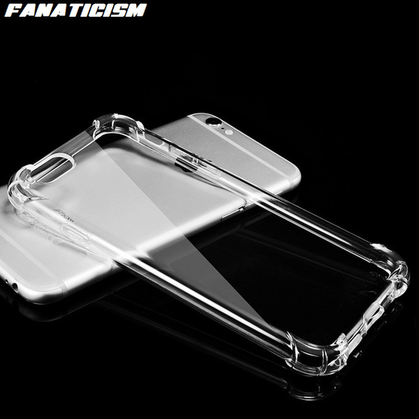 Fanaticism Shockproof Clear Case For Samsung Galaxy S8 S9 Plus Note 8 9 Soft TPU Anti-knock Phone Cases Thicken Silicone Back Cover