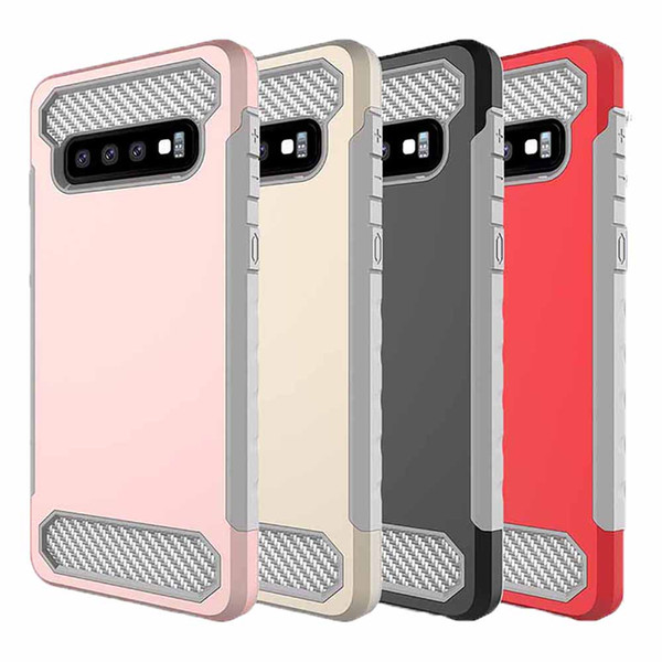 For Samsung S10 Case Carbon Fiber Heavy Duty Shockproof Full Body Protection Case Cover For Samsung Galaxy S10 Plus