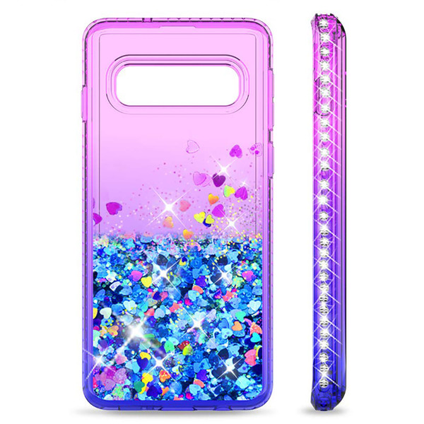 For Samsung Galaxy S10 Case Luxury Glitter Liquid Quicksand Sparkle Shiny Bling Diamond Cute Case For Samsung S10 Plus S10 Lite