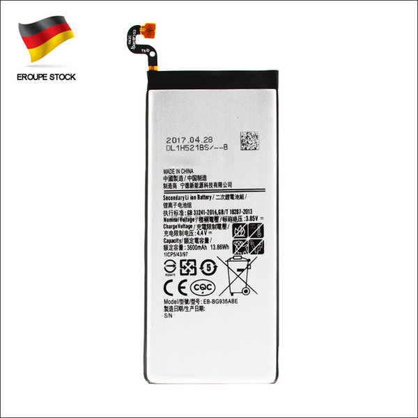 For Samsung Galaxy S7 Edge Oem EB-BG935ABE 3600mAh Battery SM-G935 SM-G935A Germany Stock dhl ddp freeshipping