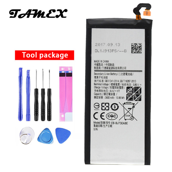 Replacement Battery EB-BJ730ABE For Samsung Galaxy J7 Pro 2017 J730 SM-J730F J730FM 3600mAh Phone Batteria + Tools