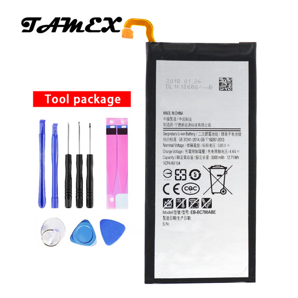 Top Quality Replacement Battery EB-BC700ABE For Samsung Galaxy C7 SM-C7010 Duos C7018 C7 Pro 3300mAh Phone Batteria + Free Tools