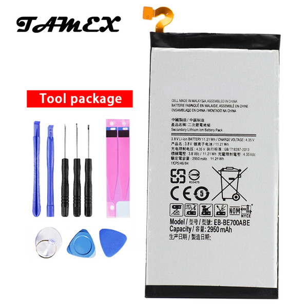 New OEM Replacement Battery EB-BE700ABE For Samsung Galaxy E7 E7000 E700F 2950mAh High Capacity Phone Batteria +Free Tools