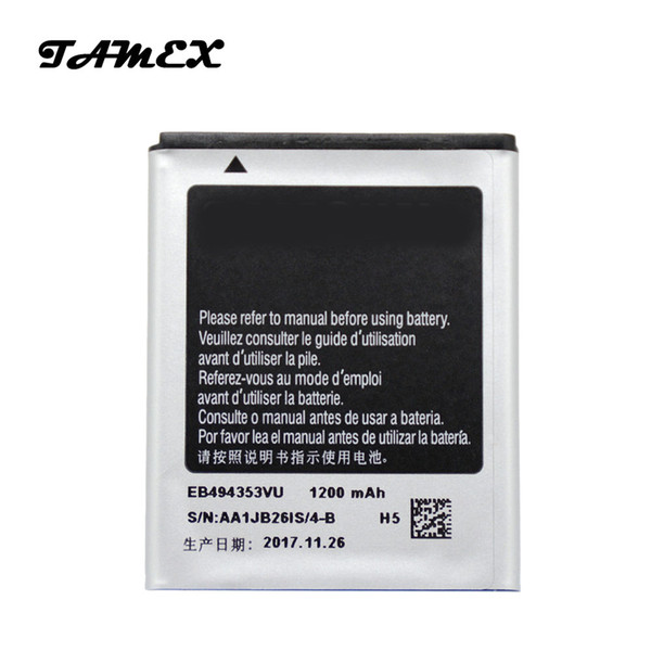 High Quality Replacement EB494353VU For Samsung Galaxy Mini S5570 Galaxy pocket star S5300 S5820 batteria Battery akku 1200MAH