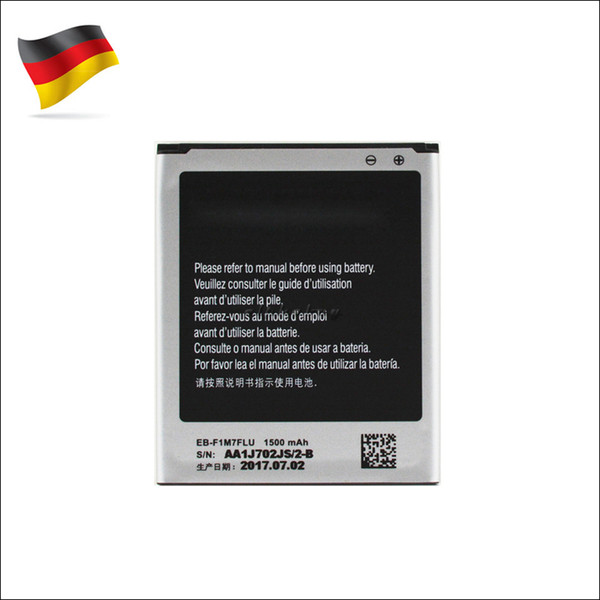 100% NEW OEM Li-ion Battery Replacement EB-F1M7FLU For Samsung Galaxy S3 Mini GT-i8190 1500mAh akku dhl ddp freeshipping Germany Stock