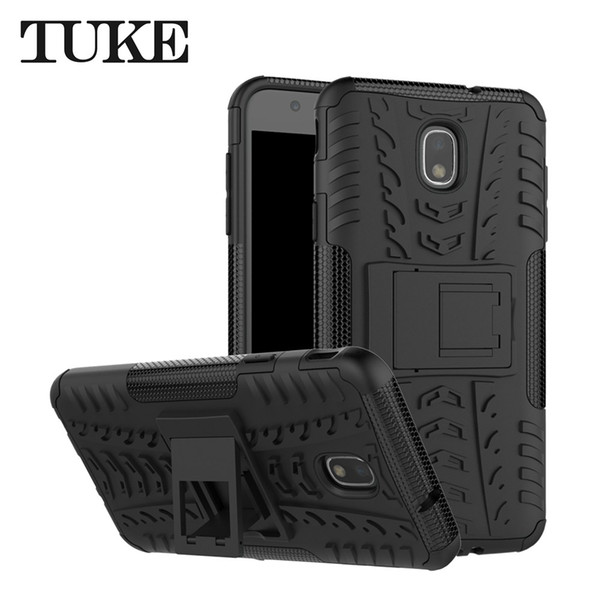 For Samsung Galaxy J7 2018 US Case, Shockproof Protection Heavy Duty Combo Dual Layer Protective Case with Kickstand