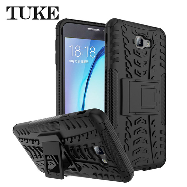 For Samsung Galaxy J7 Prime /On 7 (2016) Case, Durable Rugged Heavy Duty Phone Cover Holster Built in Kickstand