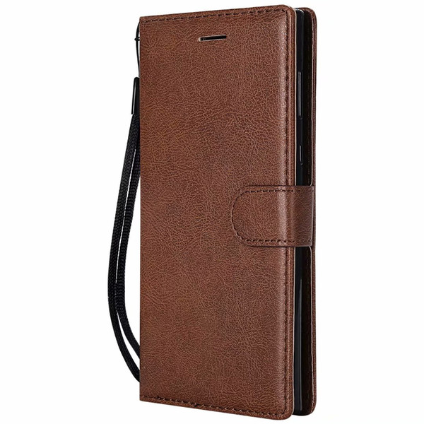 Wallet Case For Sony Xperia E6 Flip Cover Pure Color PU Leather Mobile Phone Bags Coque Fundas For Sony Xperia L1