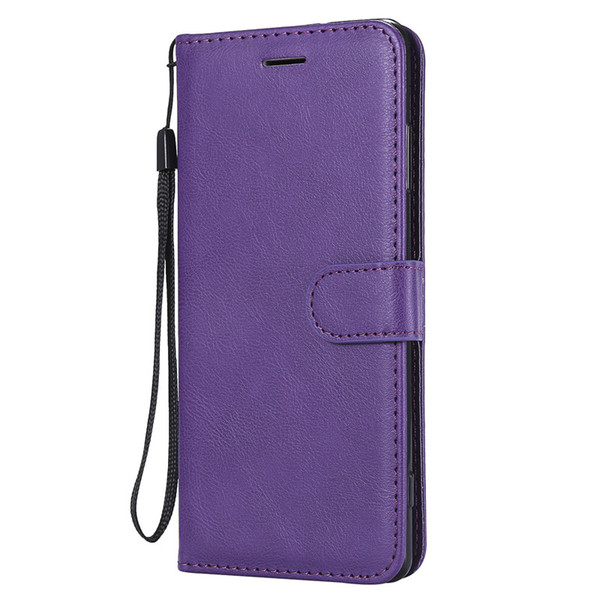 Wallet Case For Sony Xperia XZ3 Flip back Cover Pure Color PU Leather Mobile Phone Bags Coque Fundas