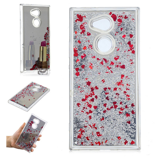 Cover For Sony Xperia XA2 Ultra Case Quicksand Flash Glitter Powder Mirror Hard Phone Cases Covers For Sony XA2 Ultra