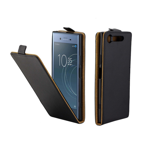 Business Leather Case For Coque Sony Xperia XZ1 F8342 Vertical Flip Cover Card Slot Cases For Sony Xperia XZ1 Dual