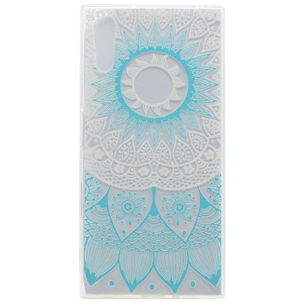 Transparent TPU Cover For Sony Xperia XZ Case Fashion colour decoration Tower bike Butterfly Girl Feather Design Phone Case