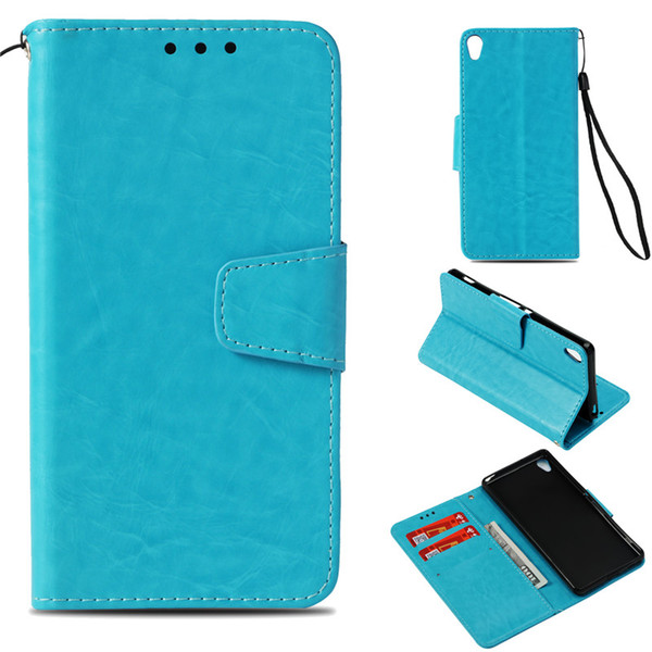 Retro Flip Case For Sony Xperia E5 Cover Wallet Cases Holster Imitation Skin PU Leather Phone Bags Coque