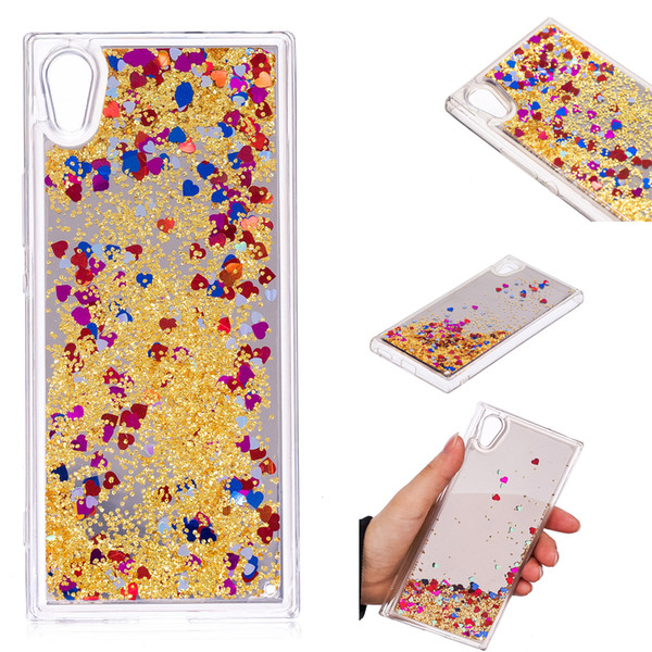 Cover For Sony Xperia XA1 Case Quicksand Flash Glitter Powder Mirror Hard Mobile phone Cases Covers For Sony XA1