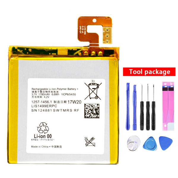 LIS1499ERPC High Quality Replacement Battery For SONY LT30 LT30p Xperia T Xperia TL Phone Batteria 1780mAh + Free Shipping