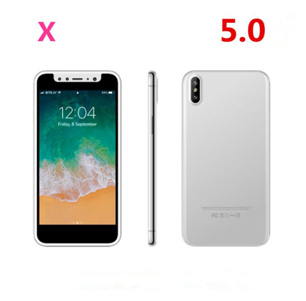 goophone X 5.0inch shown 4G LTE Smartphones 4G Quad Core 3D Touch unlocked MP3 Back Glass cell phones X131