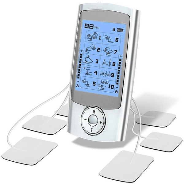 Rechargeable TENS Unit Muscle Stimulator,Independent-Control A/B Channel Evolutional 10 Therapy Mode FDA Cleared TENS