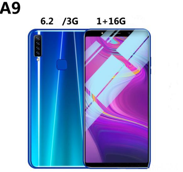 Goodphone A9 6.1inch MTK6580A Unlocked phone face id Quad Core Android 1G Ram 16G Rom show fake 4G LTE with fingerprint X112