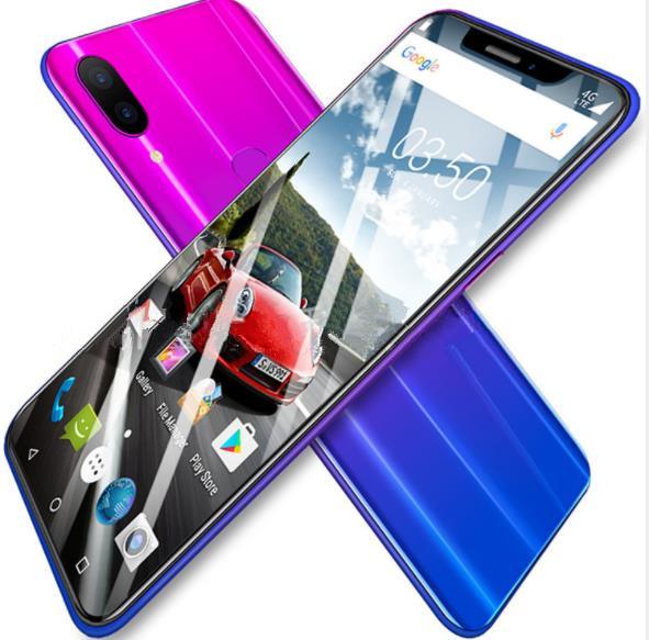 6.2inch Goophone X21 1GB RAM 16GB ROM Liu Hai Screen fingerprint Cellphone MT6580P Quad core Dual sim Unlocked smart phone X77