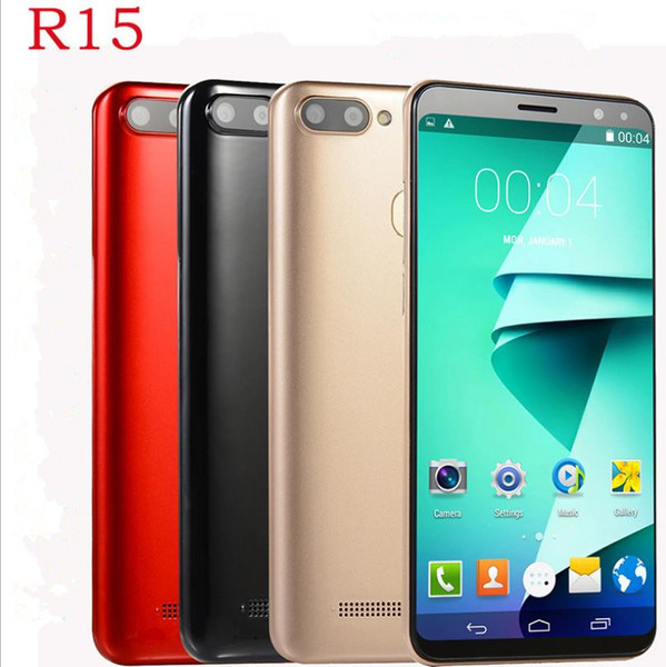 5.5 inch Full Screen Goophone R15 Fingerprint 3G WCDMA Quad Core Show 4G LTE 4GB+32GB Smart phone smartphone hot sale X128