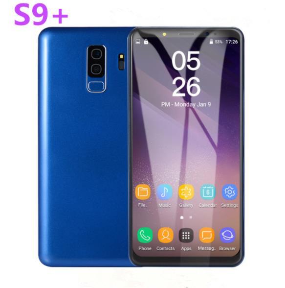 high quanlity 5.8inch Goophone S9+ plus 1GB RAM 4GB ROM Cellphone MT6580P Quad core Unlocked smartphone X117