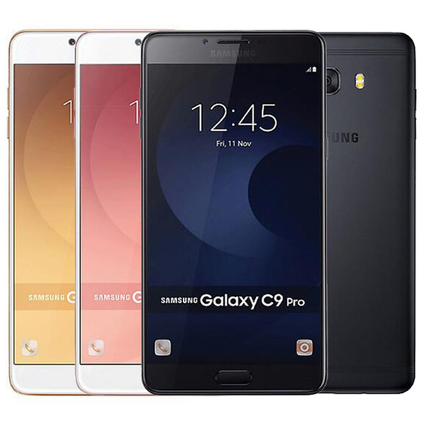 Refurbished Original Samsung Galaxy C9 Pro C9000 Dual SIM 6.0 inch Octa Core 6GB RAM 64GB ROM 16MP 4G LTE Android Smart Mobile Phone DHL 5pc