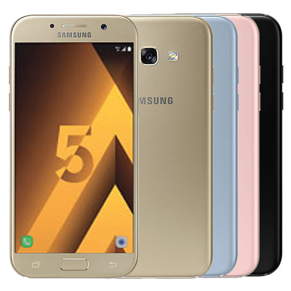 Refurbished Original Samsung Galaxy A5 2017 A520F 5.2 inch Octa Core 3GB RAM 32GB ROM 16MP 3000mAh 4G LTE Android Smart Phone Free DHL 1pcs