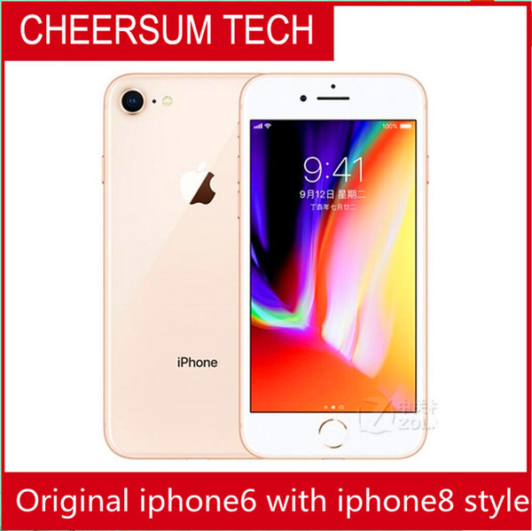 Free DHL 2019 iphone 6 in 8 style Mobilephone 4.7 5.5 inch 64GB 128GB iphone 6 refurbished in iphone 8 housing Cellphone