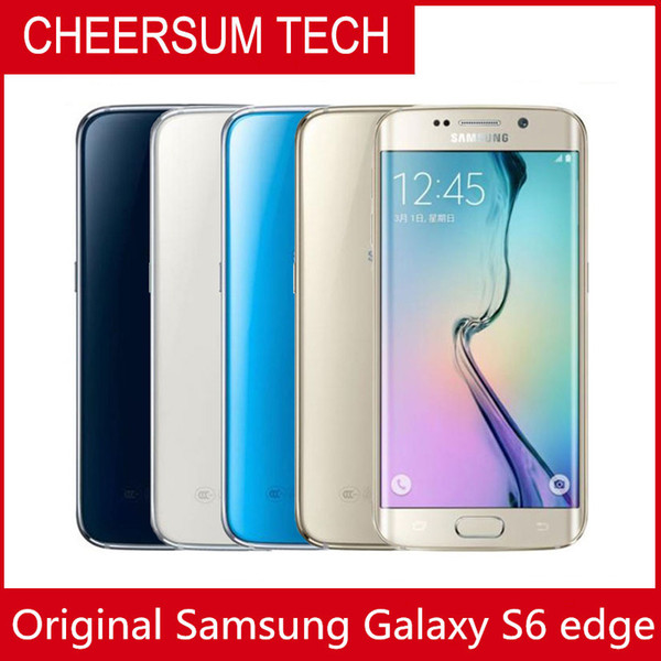 Unlocked Original Samsung Galaxy S6 EDGE G925V G925F S6 Edge Octa Core Mobile phone 3G&4G 16 MP Camera 5.1'' Refurbished Phone 32GB 3GB RAM