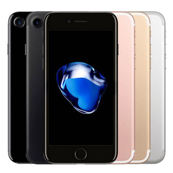 Refurbished Original Apple iPhone 7 4.7 inch Fingerprint iOS A10 Quad Core 2GB RAM 32/128/256GB ROM 12MP Unlocked 4G LTE Phone DHL 10pcs