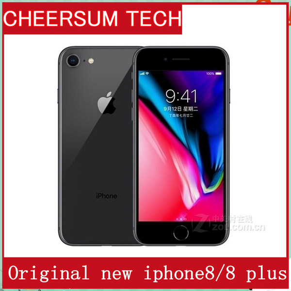 Unlocked Original Apple iPhone 8 Plus 4G LTE Cell phones 3GB RAM 64/256GB ROM 5.5' 12.0 MP Hexa-core Fingerprint Mobile phone