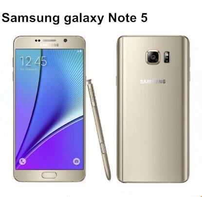 Samsung Galaxy Note 5 N920A LTE Cell phones octa Core 4GB RAM 32GB ROM 5.7 inches 1440 x 2560 pixels 16MP Camera NFC refurbished phone