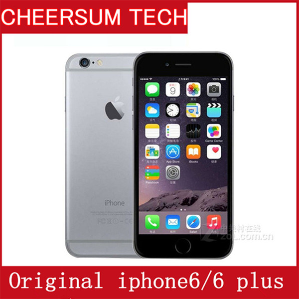 Unlocked Original iPhone 6 Plus iPhone6 Dual Core 1GB RAM 16GB/64GB/128GB ROM 8MP 1080p Multi-Touch WCDMA 4G LTE Cellphone without Touch