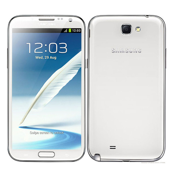 Refurbished Samsung Galaxy Note 2 N7100 N7105 5.5 inch Quad Core 2GB RAM 16GB ROM 3G 4G Unlocked Cell Phones Original LCD