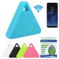 Fashion Mini Triangle Wireless Smart Tag Bluetooth Anti Lost Alarm Tracker 5 Colors Available GPS Locator Trackers