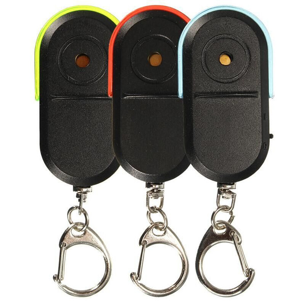 Wireless Anti-Lost Alarm GPS Key Finder Locator Keychain Whistle Sound LED Light