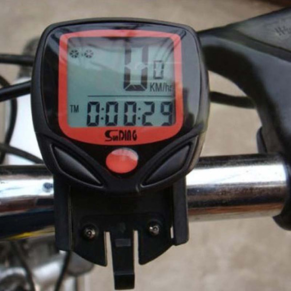 Bike Stopwatch SD548B Waterproof 14 Functions LCD Digital Bicycle Computer Speedometer Odometer SD-548B fittings