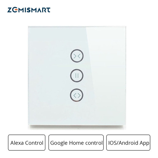 Zemismart Google Home Alexa Echo Curtain Switch Blind Switches For Standard Roller Motor Slide Engine Wifi APP Siri Control