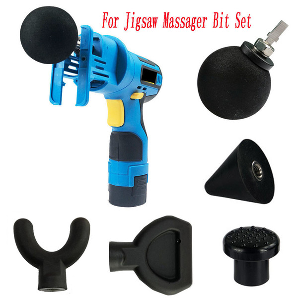 Percussion Massage 6pcs Tip & Bit For Jigsaw Massager Adapter Attachment Worx 2019 New Arrival fashion