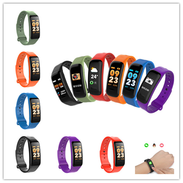 C1S Fitness Trackers Smart Bracelet Activity Heart Rate Blood Pressure Monitor Ip67 Waterproof Smart Wristand For ios Android Smartphone