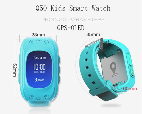 Colorful Child Smart Watch Intelligente Locator Tracker Anti-Lost Remote Monitor Q80 GPRS GSM OLED Wrist Watch Best Gift For Children Kids