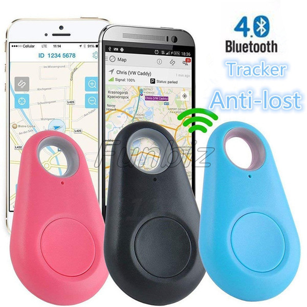 Waterdrop Shape Smart Bluetooth Locator Tracker Anti-lost Alarm Finder Tag with Voice Recording Self-Portrait for Key Wallet Bag Phone