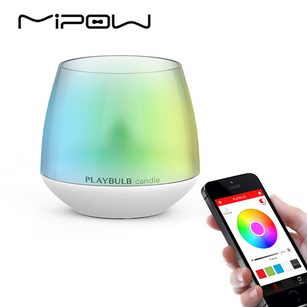 MIPOW PLAYBULB Smart Lights LED Bulb Dimmable Multi Color RGB Wake-Up Wireless with Remote Control Bulb for Home