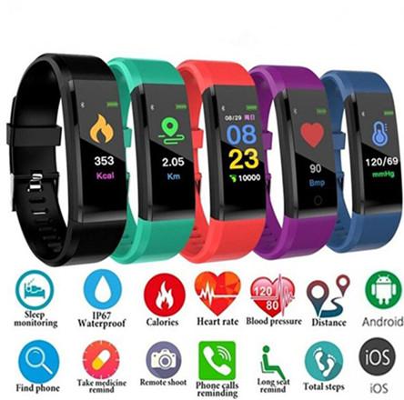 ID 115 PLUS Smart Watch Heart Rate Monitor Blood Pressure Fitness Tracker Smartwatch Sport Watch for ios android smart bracelet